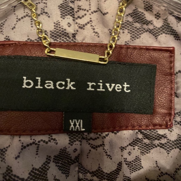 beautiful Black Rivet XXL jacket with tags - Picture 3 of 3